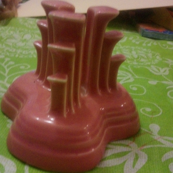 Fiesta Other - Fiestaware candlestick holder rose color